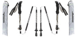 KORAMAN 1 Pair Carbon Fiber Trekking Poles Lightweight Collapsible Folding Sticks with Carrying Bags