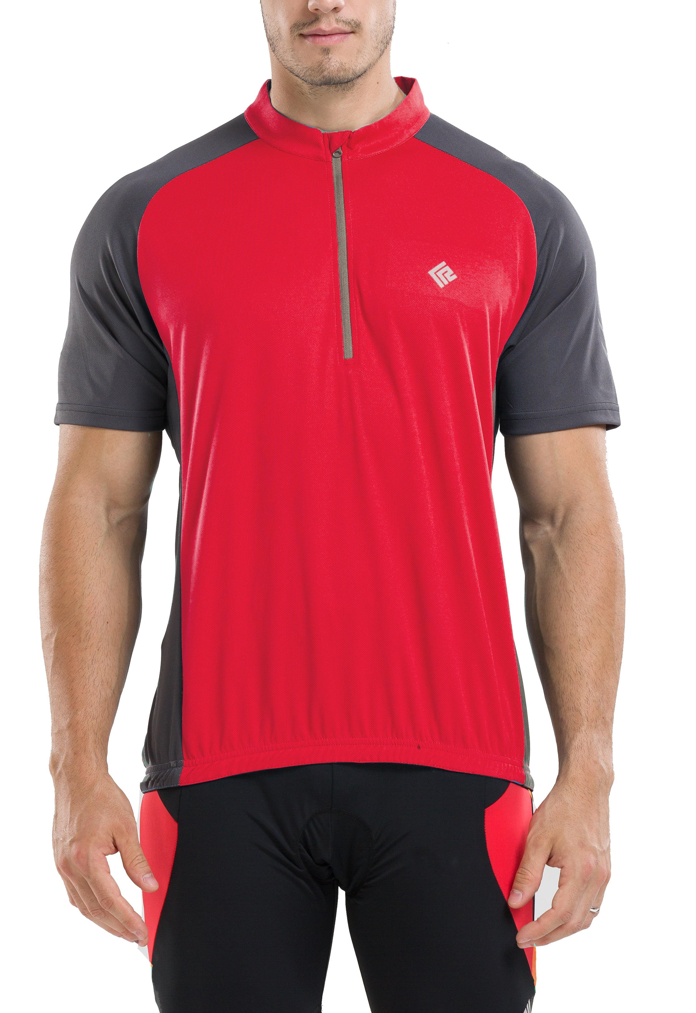 Mens Short Sleeve Cycling Jersey Lifestyle Heart Red - C2 *